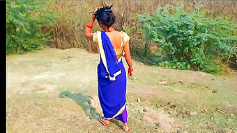 Beauté Naturelle: Une Indienne Aux Gros Seins Devient Sauvage À La Campagne