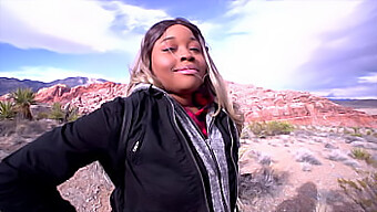 Desert-Set Pov Video Of Girlfriend Giving Deepthroat Blowjob And Facial