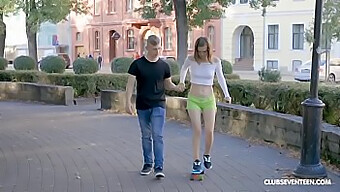 Young Skater'S Innocent Encounter Leads To Outdoor Pleasure