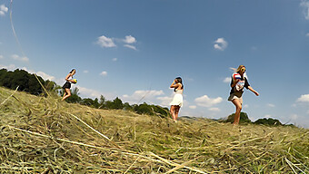 Teen Girls Go Wild In The Great Outdoors, Revealing Their Tan Bodies And Indulging In Pleasure