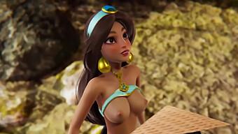 Disney Futa: Jasmine'S Creamy Surprise For Raya In 3d