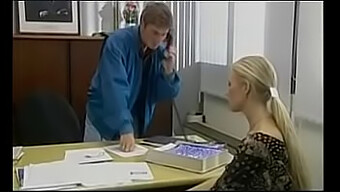 French Office Employee Gets Double Penetration