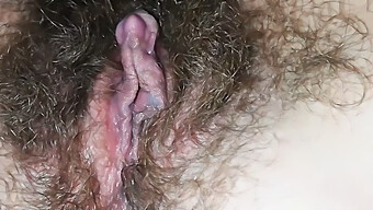 Asian Milf'S Hairy Pussy Squirts With Pleasure