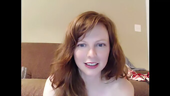 Adorable 18-Year-Old Redhead Showcases Her Charm On Webcam.