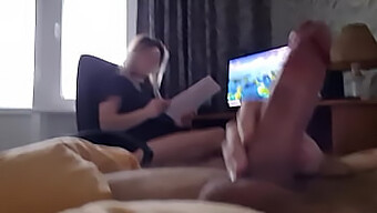 Stepmom Caught Me Jerking Off And Gets Turned On By My Oral Skills