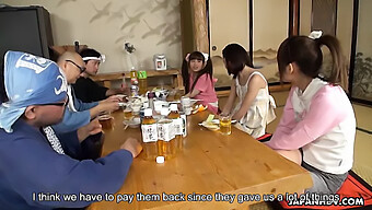 Japanese Amateur Teens Participate In A Cfnm Orgy