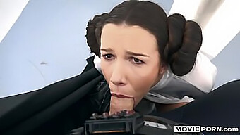 Brunette Teen Alexis Crystal In Star Wars-Themed Anal And Oral Scene