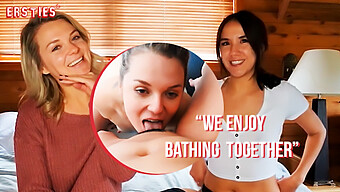 Canadian Lesbians Indulge In Steamy Shower Sex In Pov