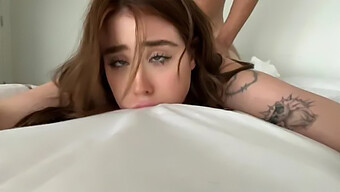 Redheaded College Girl Receives Wild Sex From Roommate In Various Positions