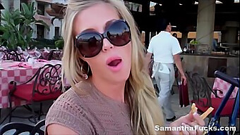 Behind-The-Scenes With Blonde Bombshell Samantha On Her Cabo Trip