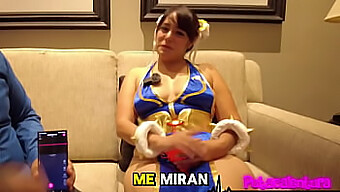 Sesiune Intimă În Dormitor Cu Frumusețea Latină Liz Neko Nya Și Cosplay Chun-Li