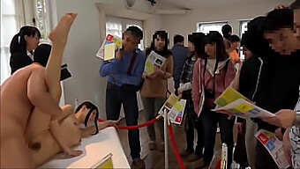 German Wife Gets Fucked By Japanese Students At An Art Show