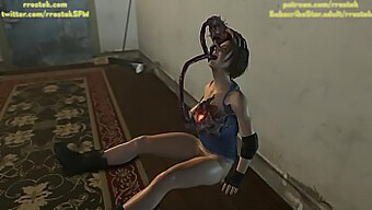 Jill Valentine Menghadapi Bahaya Dari Monster Dalam Video Resident Evil Animasi 3d.