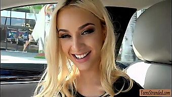 A Young Blonde Seduces Her Ride With A Pov Blowjob And Intense Sex