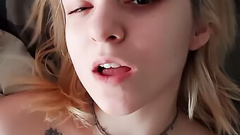 Close-Up Of A Girl Reaching Orgasm While Masturbating