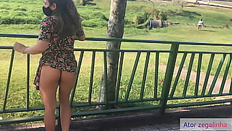 Wife Flaunts Her Assets In Public, Uncovered In A Dress!