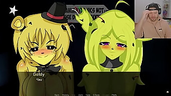 Bộ Ngực To Và Mông To Của Foxy Và Goldie Trong Năm Đêm Tại Anime Của Freddy