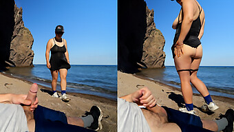 Surprised Exhibitionist On Beach Gets Xsanyany Treatment