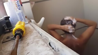 A University Student From Colombia Gets Caught On A Hidden Camera While Taking A Shower.