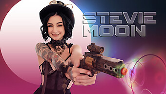 欲火焚身的大屌男人和蒸汽朋克女孩stevie Moon在高清中做爱