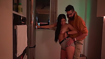 Stunning Colombian Teen Seduces With Oral Skills In Kitchen