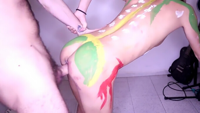 Painting And Sex: A Kinky Amateur Couple'S Playful Experiment