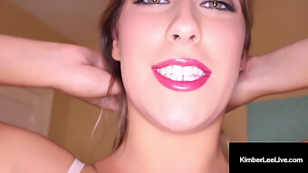 Kimber Lee'S Sensual Lipstick Cock Sucking Technique