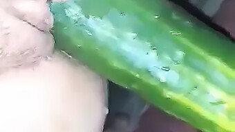 Tight Pussy Orgasm With Homemade Cucumber